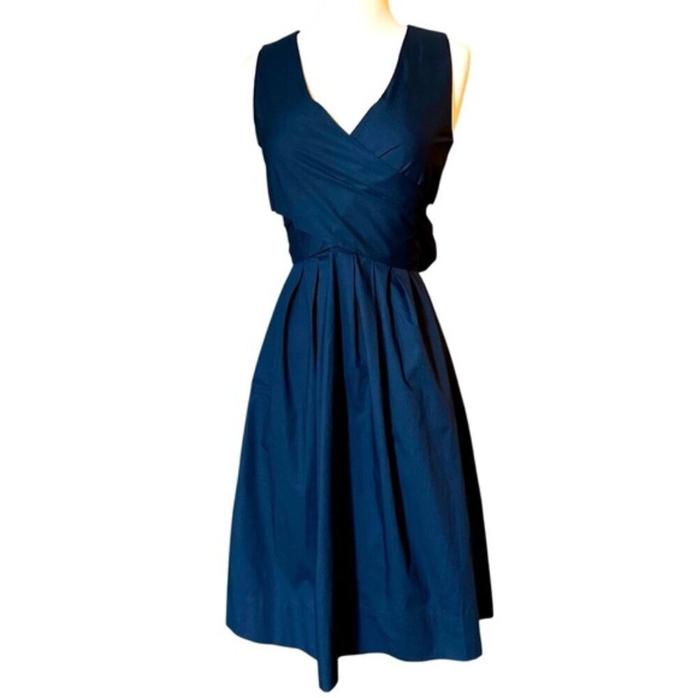 NWT J. By J. Crew | Women's Navy Blue Sleeveless Midi Dress Size 00
